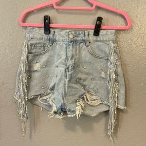 Sequin shorts